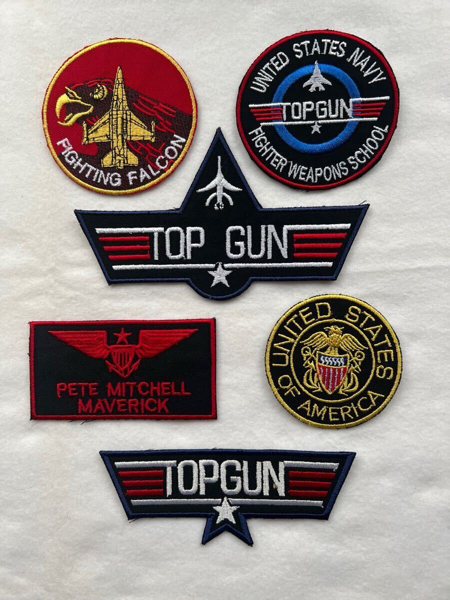 Pete Mitchell MAVERICK Top Gun US Pilot 6pcs patch set.!!拍卖