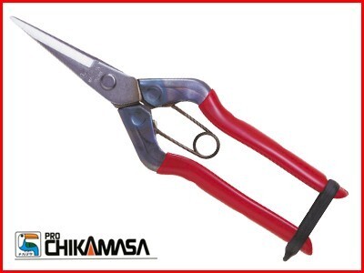 近正 ステンレス芽切鋏 チカマサ ステンレス芽切はさみ T-550S(BP) 摘果 摘花 摘芯 収穫 農作業全般 園芸 日本製 バネ付 先細刃拍卖