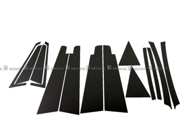 オデッセイ RB1 RB2 後期 超鏡面 ステンレス ブラック メッキ ピラー パネル バイザー有用 14PC カバー オデッセー PIL-BLA-144拍卖