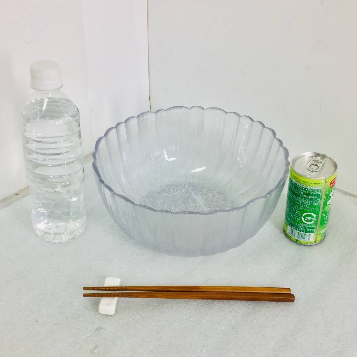 □HOYA GLASS 保谷ガラス 紫陽花型 ガラス鉢 Φ23 盛皿 大鉢 食器 メダカ鉢 金魚鉢 ビオトープ 水草 水生植物 ホテイ草 浮草【現状渡し】 拍卖