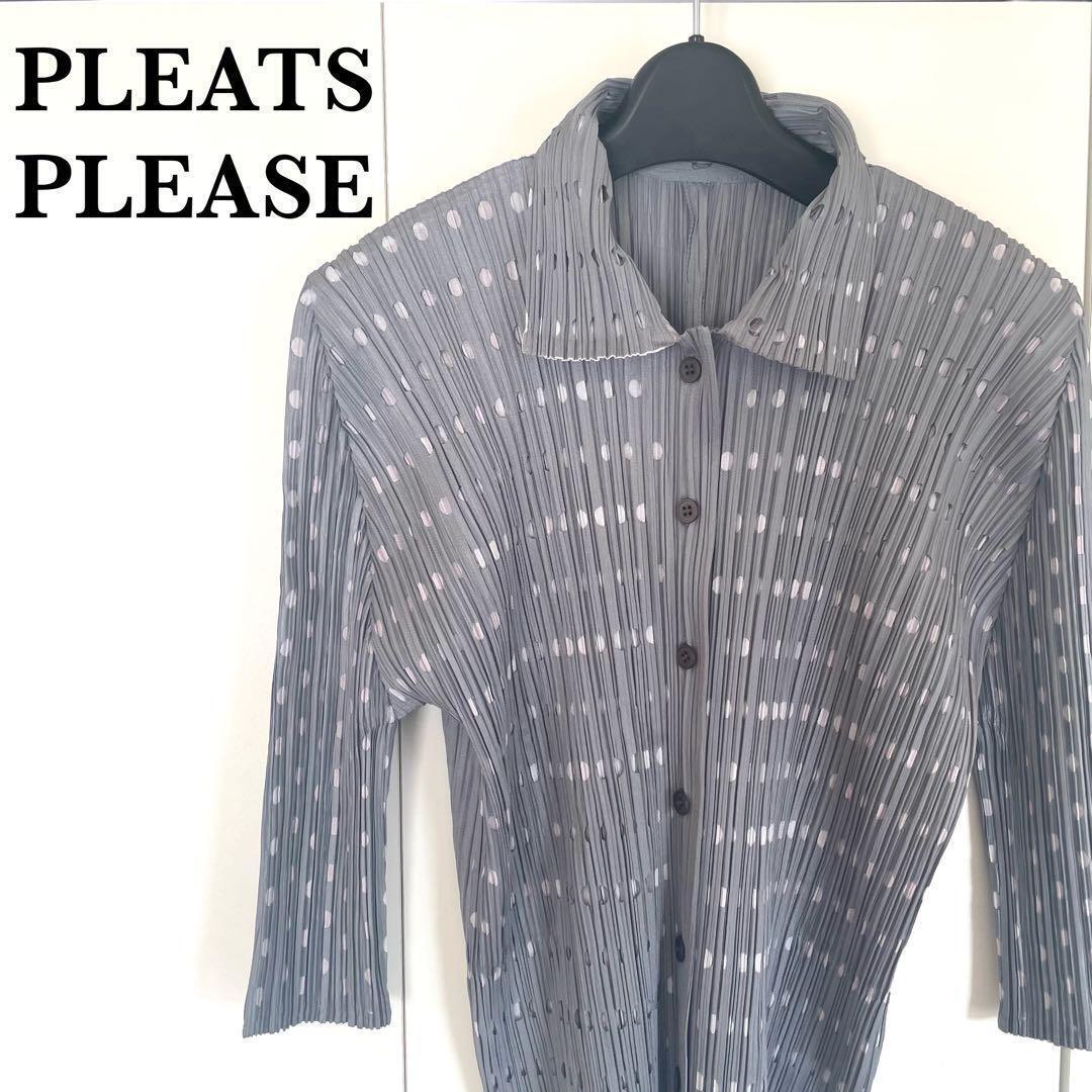 PLEATS PLEASE プリーツプリーズ 重ね仕様 グレー カットソー拍卖