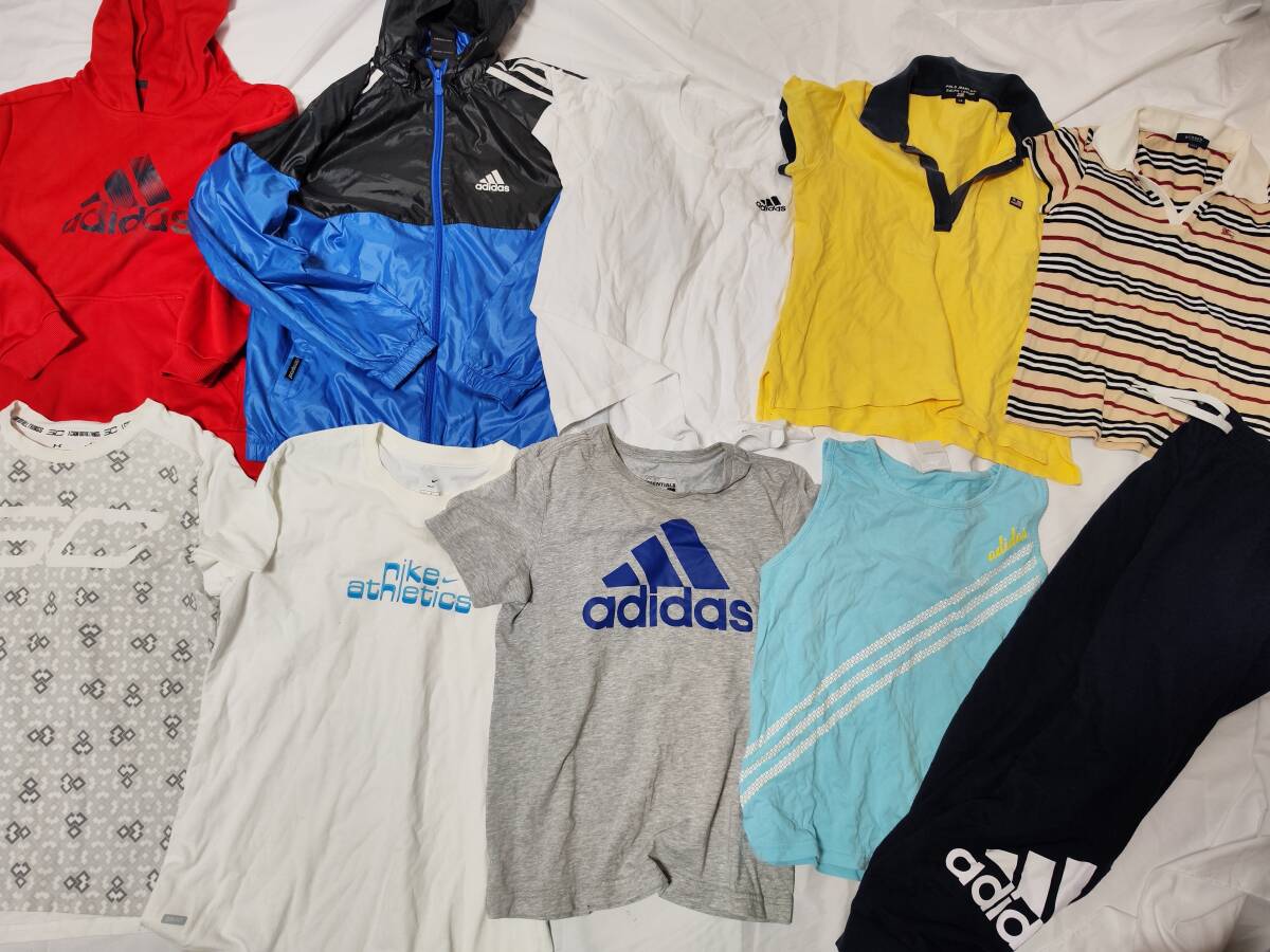 90 キッズ 150 子供服 まとめ売り 10枚セット アディダス NIKE 等拍卖