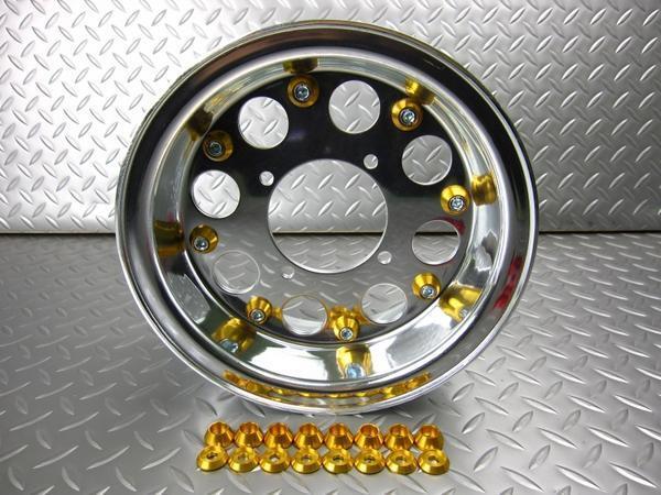 ホイールドレスアップピアス・ボルトナットセット (8個入り) ゴールド モンキー ゴリラ ダックス シャリー拍卖