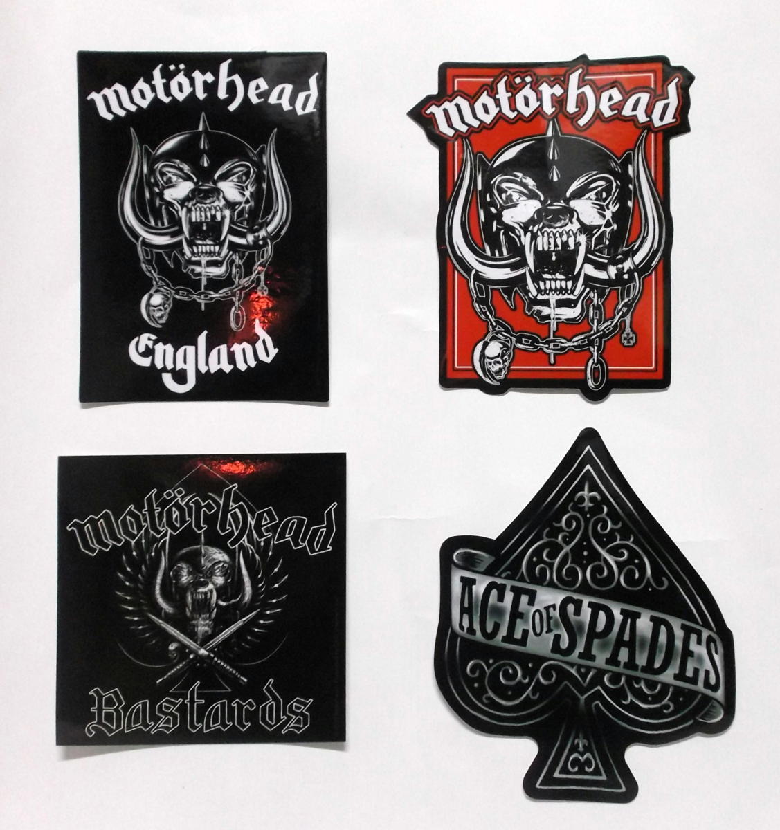 ★モーターヘッド ステッカー 4pcs - B MOTORHEAD 正規品 lemmy ace of spades bomber パンク punk拍卖