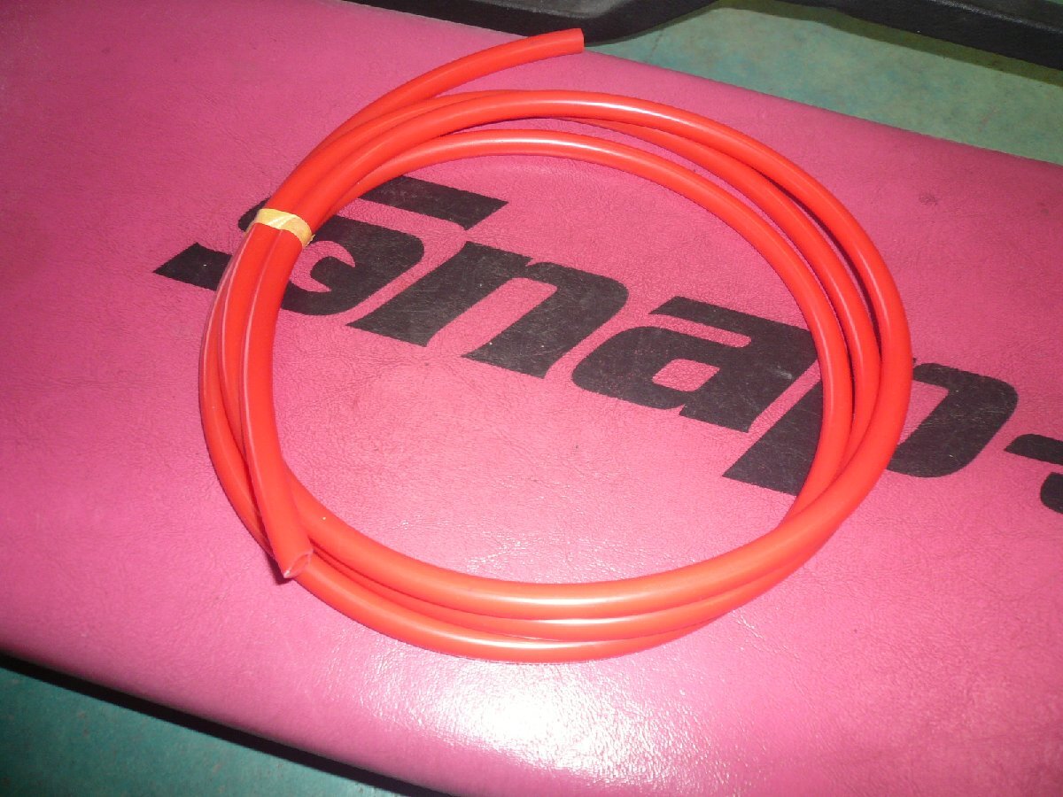 ハイパロン製 バキュームホース 赤 6Φ 5m 新品♪ シリコンホース 耐熱性 耐薬品性向上 高性能 薄肉 軽量 処分特価♪拍卖
