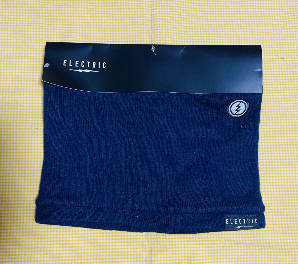 【即決】新品・未使用 ELECTRIC KNIT NECKWARMER NAVY ニットネックウォーマー ネイビー エレクトリック ロゴパッチ38%OFF拍卖