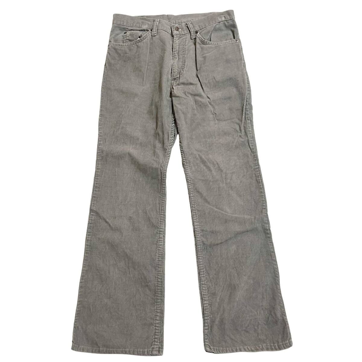 希少 TALON42【80s ビンテージ Levi's リーバイス 646 コーデュロイパンツ フレア グレー W34】アメリカ USA 501 505 517 519拍卖