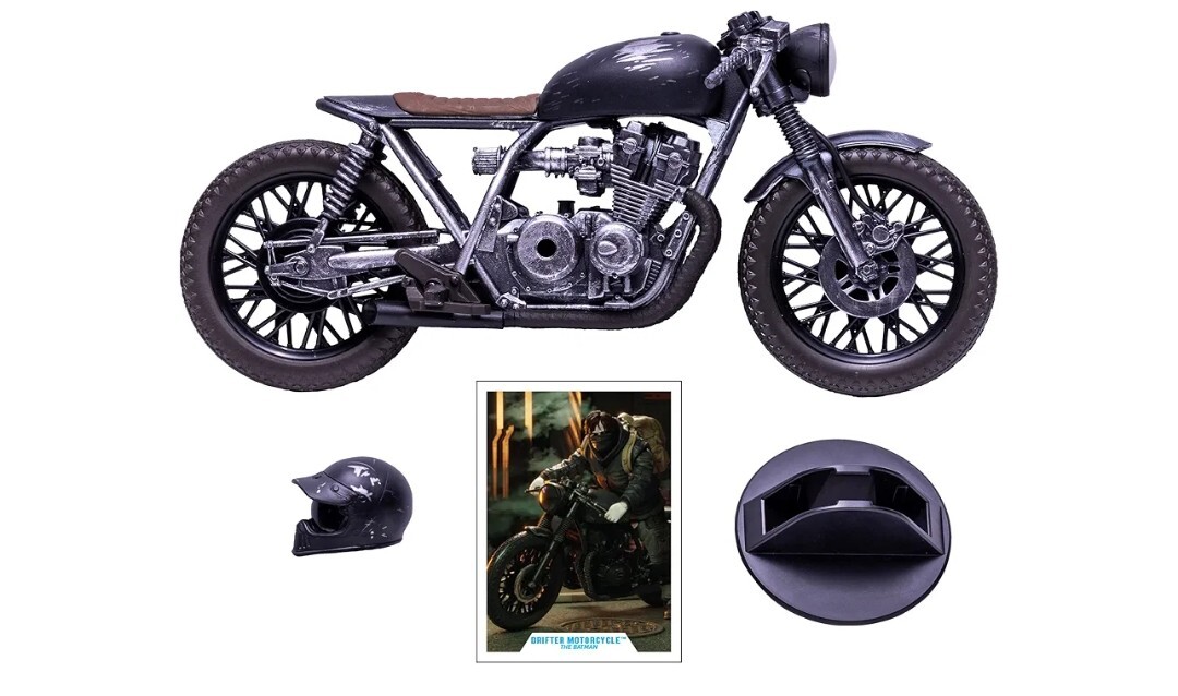 ☆新品 バットマン バイク 約23cm 完成品 アクションフィギュア バットサイクル ドリフター マクファーレン 未使用拍卖