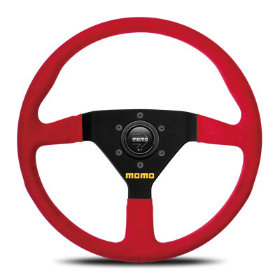 【正規品】モモ MOMO ステアリング MOD.78 モデル78 レッドスエード 343mm レッドスエード/スポーク:ブラック M-64拍卖