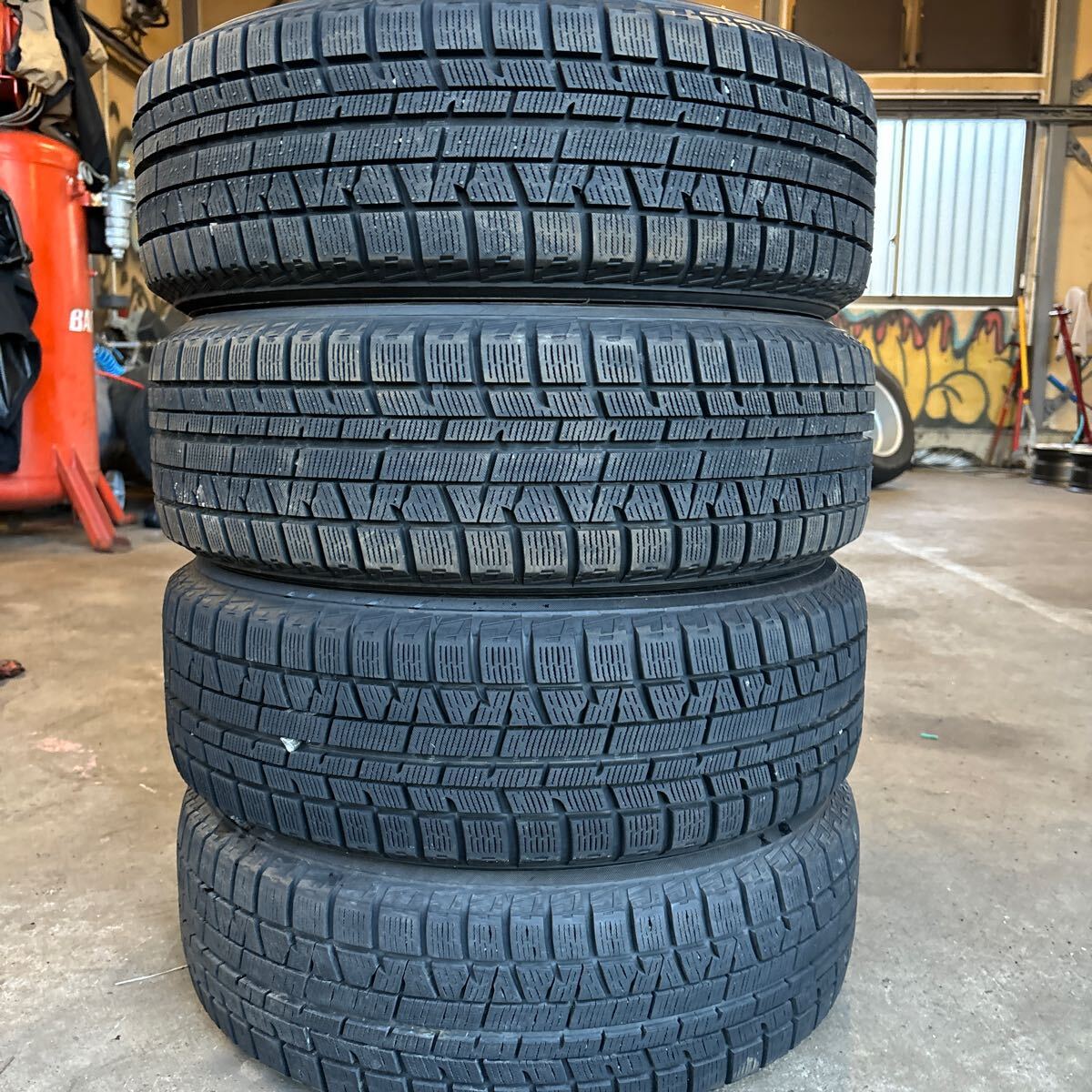 185/60R15 84Q YOKOHAMA IG50PLUS スタッドレスタイヤ 90% バリ山 18-19年製 4本セット拍卖
