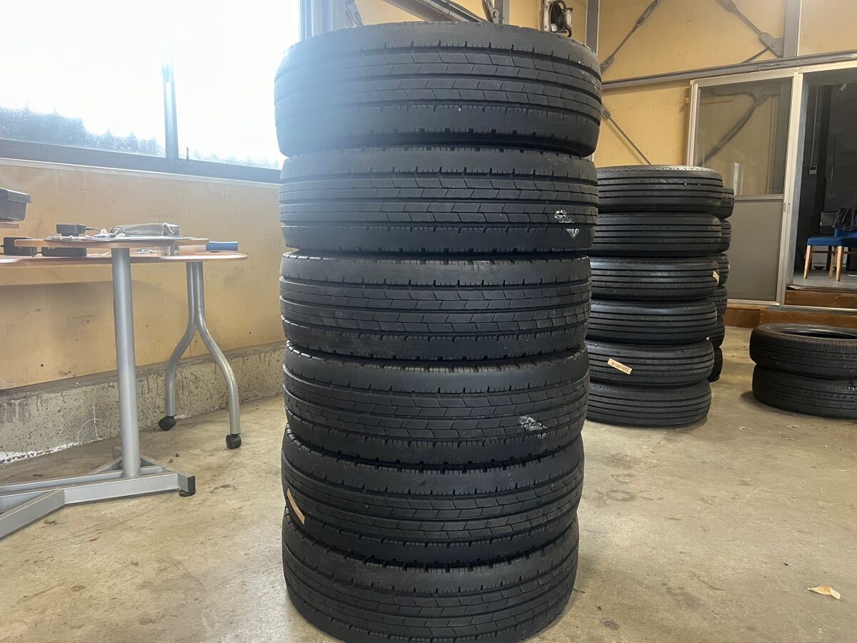 ◆SL25◆225/70R16 117/115N LT DUNLOP SPLT50 トラック用タイヤ バリ山 2023年製 6本セット ダンロップ LT拍卖