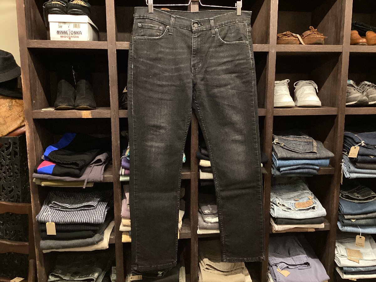 LEVI'S #511 SLIM FIT STRETCH BLACK DENIM PANTS SIZE 33 リーバイス スリム フィット ストレッチ ブラック デニム パンツ ジーンズ拍卖