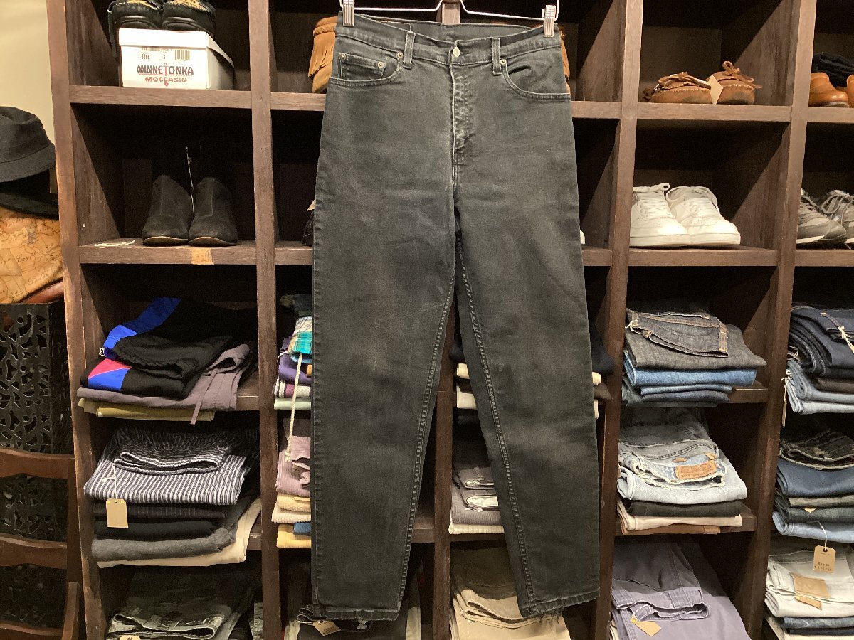 00'S LEVI'S #550 BLACK DENIM PANTS SIZE 29 リーバイス ブラック デニム パンツ ジーンズ ジーパン リラックス フィット テーパード拍卖