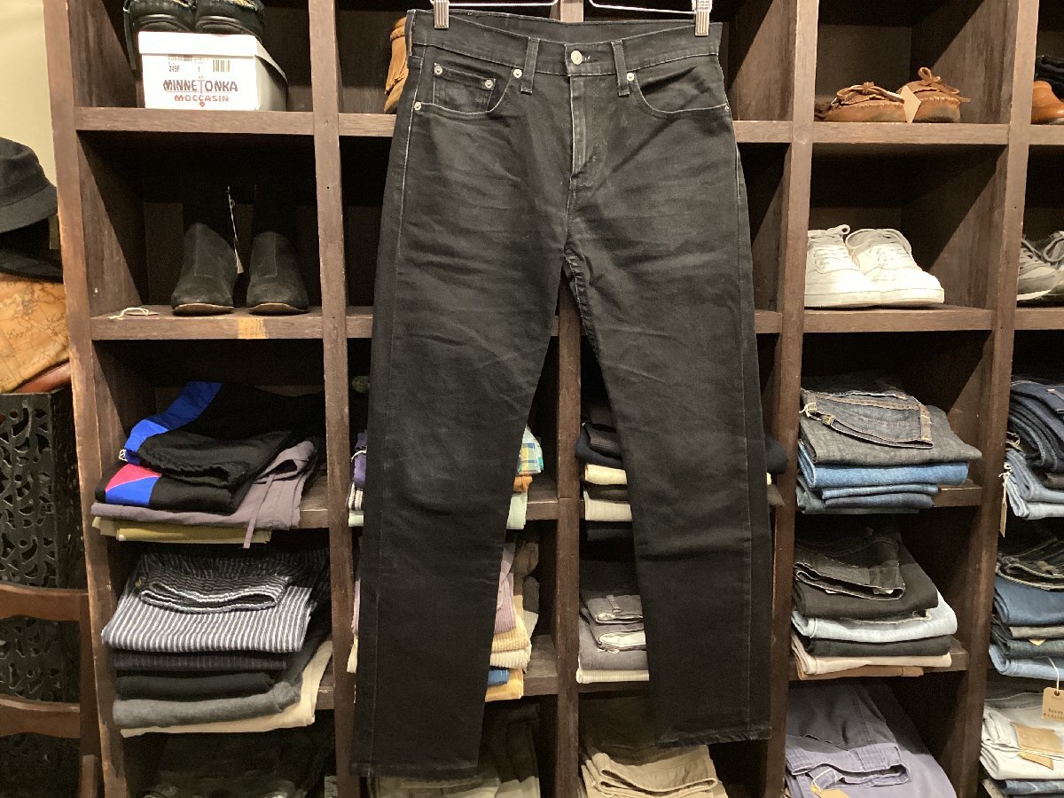 LEVI'S #502 REGULAR TAPER BLACK DENIM PANTS SIZE 29 リーバイス レギュラー テーパー ブラック デニム パンツ ジーンズ ジーパン拍卖