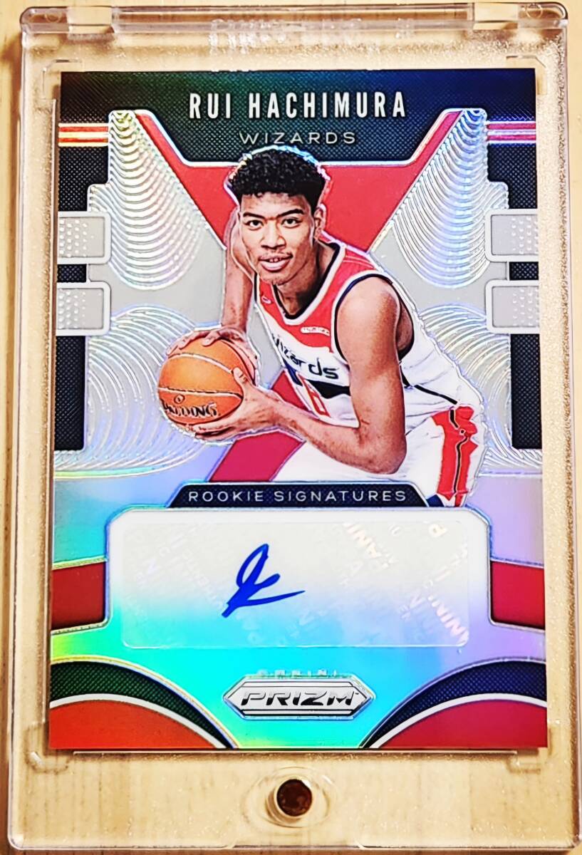 レア Rookie SP サイン 2019 -20 Panini Prizm Silver RUI HACHIMURA Auto RC / 八村塁 Autograph Refractor Holo NBA NIKE JORDAN拍卖