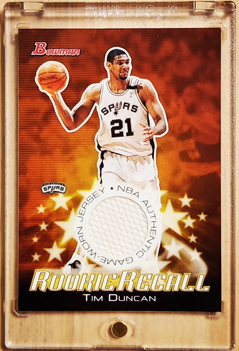 超レア SP 2002 -03 Topps Bowman Rookie Recall TIM DUNCAN Jersey / ティム ダンカン (5x NBA Champions) Adidas拍卖