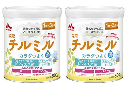 森永 フォローアップミルク チルミル 800g×2缶パック [1歳頃~3歳頃(満9ヶ月頃からでもご使用いただけます) 粉ミルク ビフィズス菌拍卖