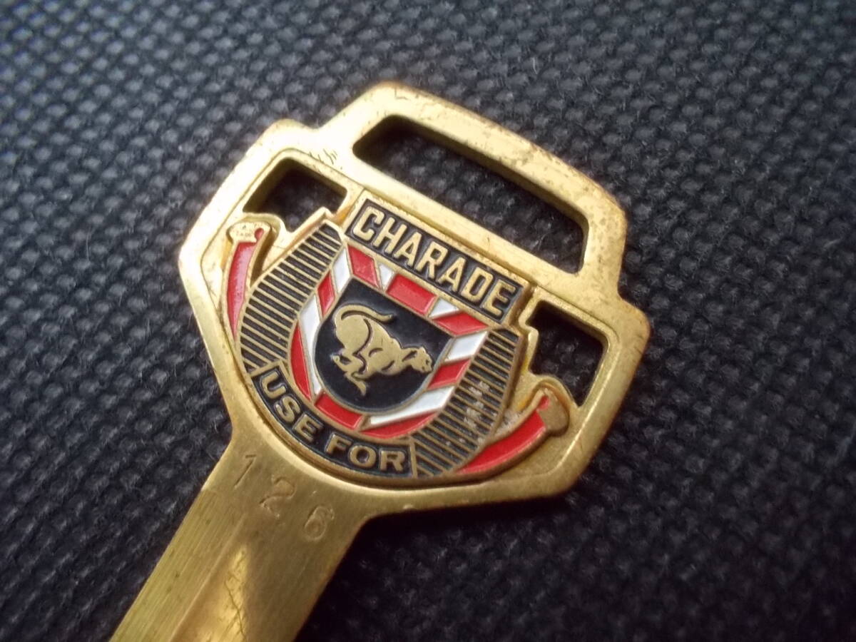 旧車 昭和 当時物 レア物 ダイハツ CHARADE シャレード デトマソ G11 クローバー ブランクキー スペアキー ファッションキー 126 合鍵 拍卖