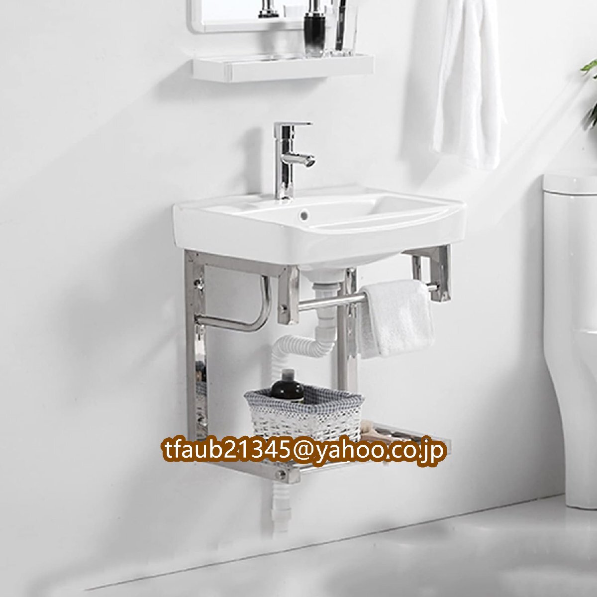 【ケーリーフショップ】手洗い器 壁掛け 手洗器セット陶器製簡易洗面台小型 洗面ボウル ガーデキッチ洗面ボール 壁付け型手洗い鉢拍卖