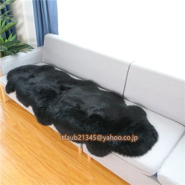 【ケーリーフショップ】高級贅沢 メリノ種羊 天然ムートン100% ラグマット2P/70*200 ムートンラグ ムートンフリース ファー マット拍卖