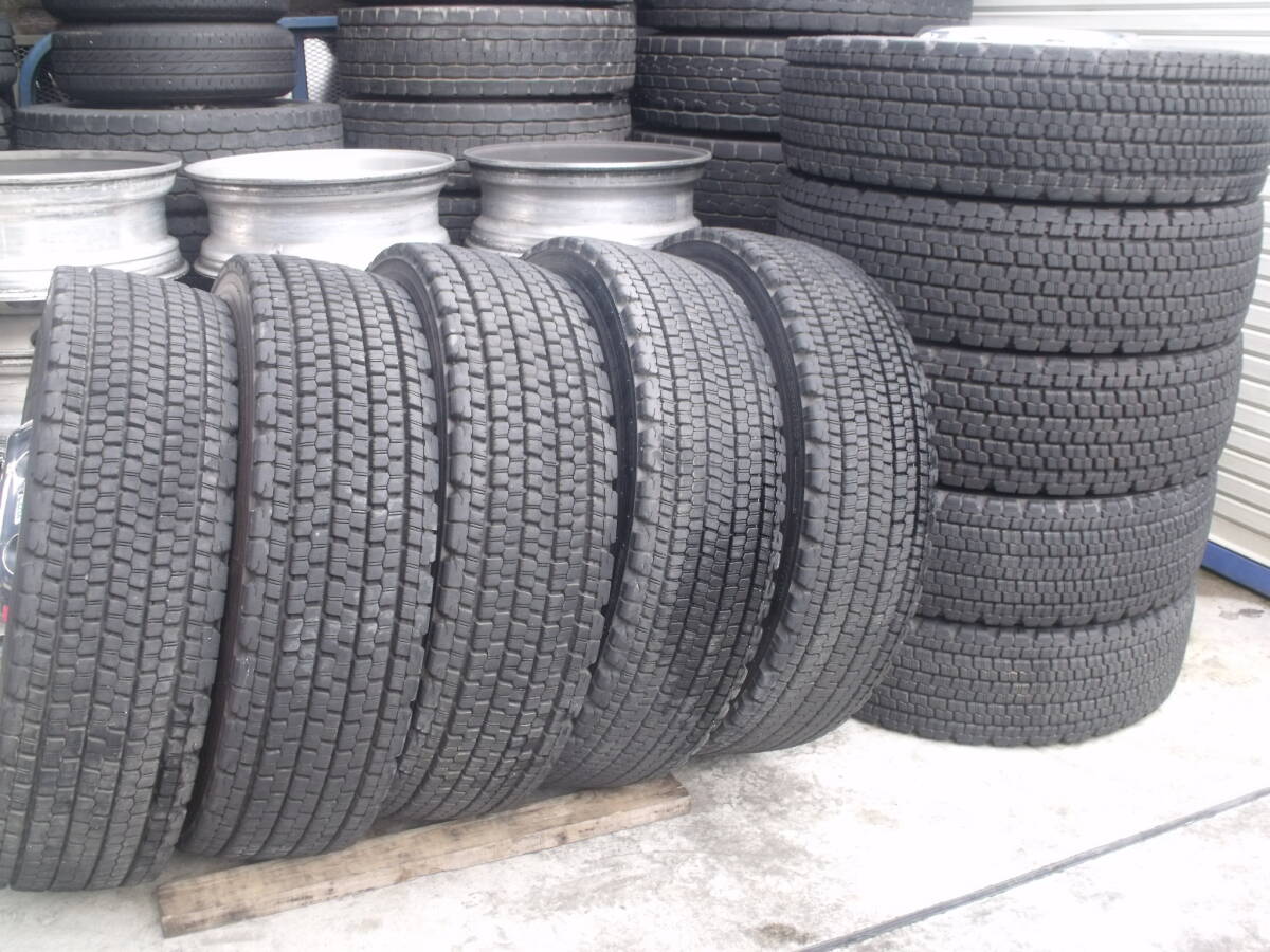 275/80R22.5 ブリヂストン スタッドレス 10本セット ALCOA アルコア アルミホイール 22.5×7.50 162 ISO 10穴 平面座拍卖