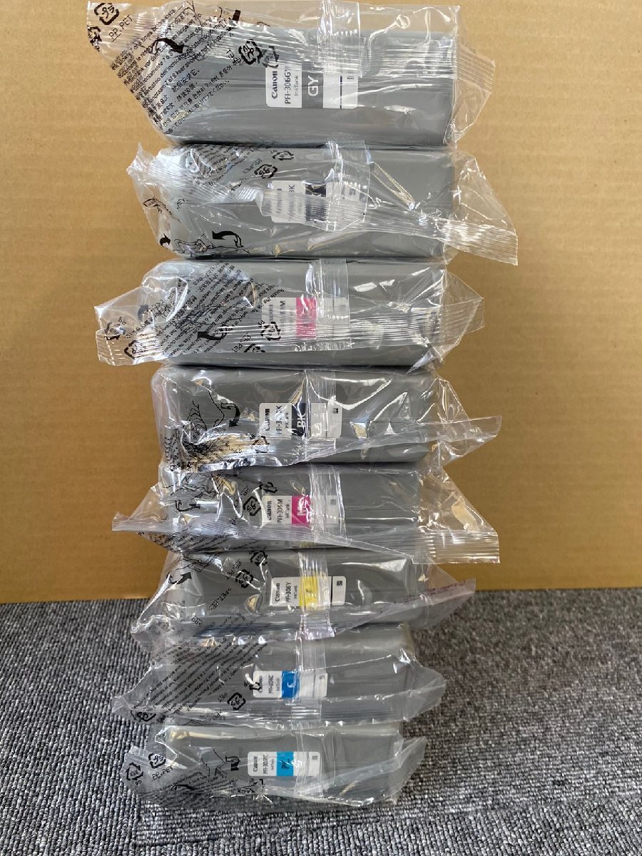 ★未使用★純正Canonキャノン インクタンクPFI-306C 306Y 306M 306GY 306PC 306BK 306PM 8点★X441拍卖