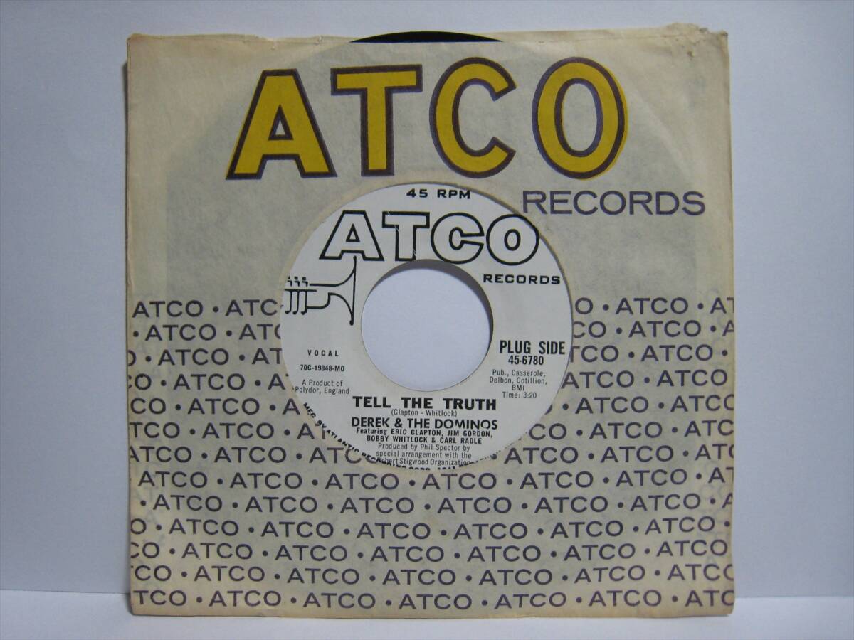 【7”】 DEREK & THE DOMINOS / ●白プロモ MONO● TELL THE TRUTH US盤 デレク・アンド・ドミノス テル・ザ・トゥルース PHIL SPECTOR拍卖