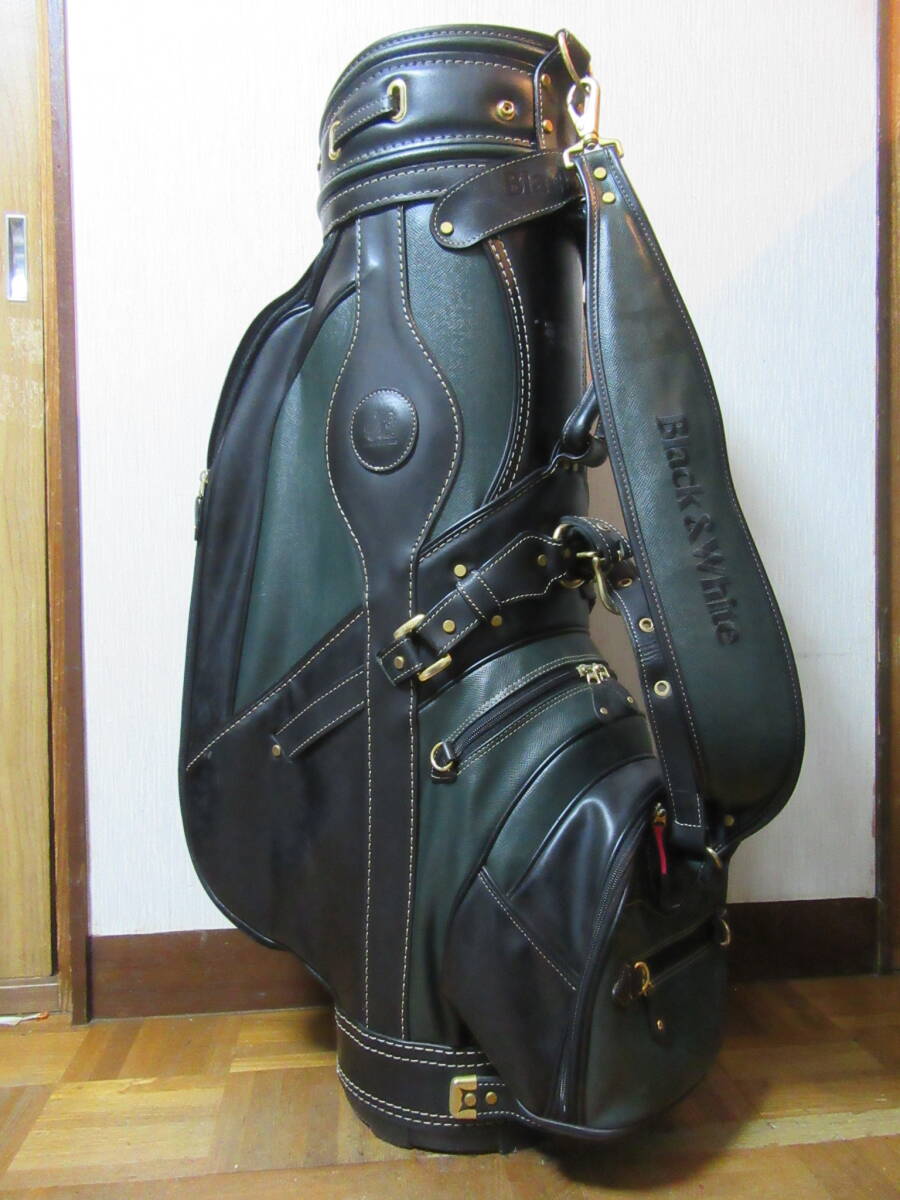 ★☆★ブラック&ホワイト★ゴルフバック★フードなし★☆★拍卖