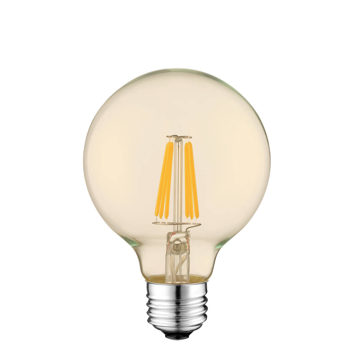 001【お得な2個セット】■即納 LEDフィラメント電球 ボール型 電球色(2,200K オレンジ色強)6W 調光対応★レトロランプ(アンバー加工)拍卖