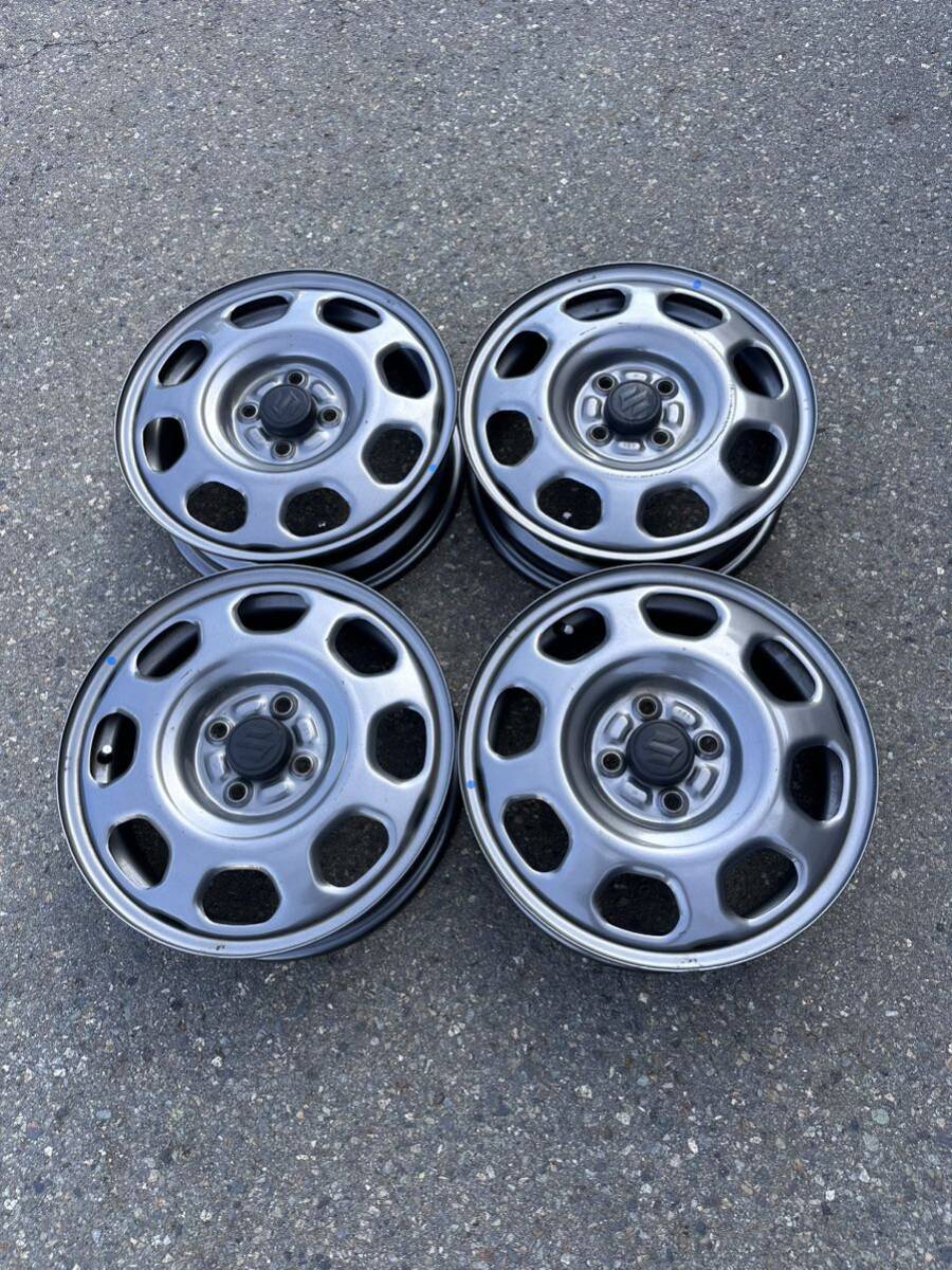 SUZUKI MR41S MR31S スズキハスラー 純正 15インチ 4.5J スチール ホイール 4H 4穴PCD100 中古鉄 ホイール4本セット拍卖
