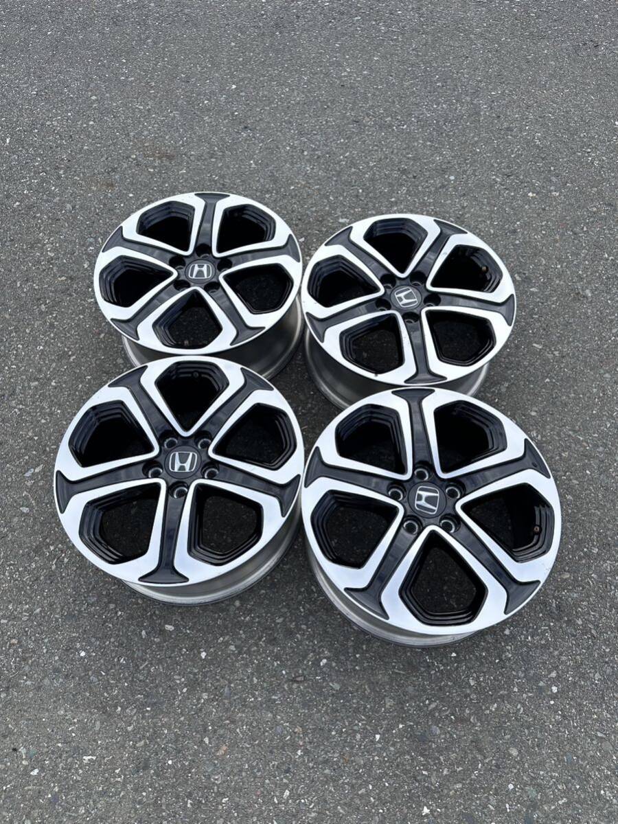 HONDA純正 ENKEI M-A-T 17インチ 7Jオフセット+55 5穴PCD114.3 中古アルミホイール4本セット拍卖