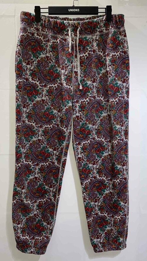 NOAH FLOWER PAISLEY SWEATPANT XLサイズ ノア フラワーペイズリースウェットパンツ拍卖