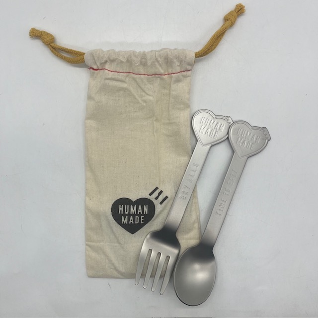 HUMAN MADE HERAT SPOON&FORK SET ヒューマンメイド ハートスプーンアンドフォークセット拍卖