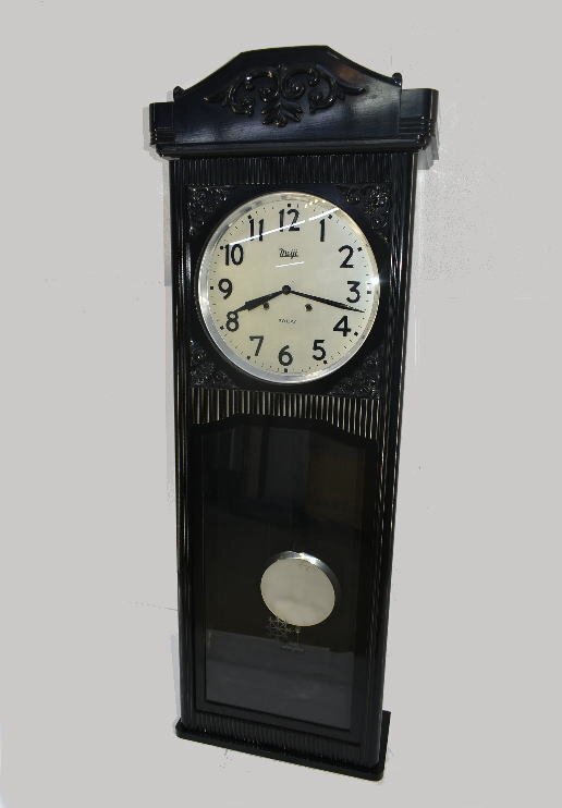 特大☆明治/meiji アンティーク掛時計 高さ128cm レトロ ゼンマイ時計 ヴィンテージ 昭和レトロ 機械式柱時計★11035拍卖