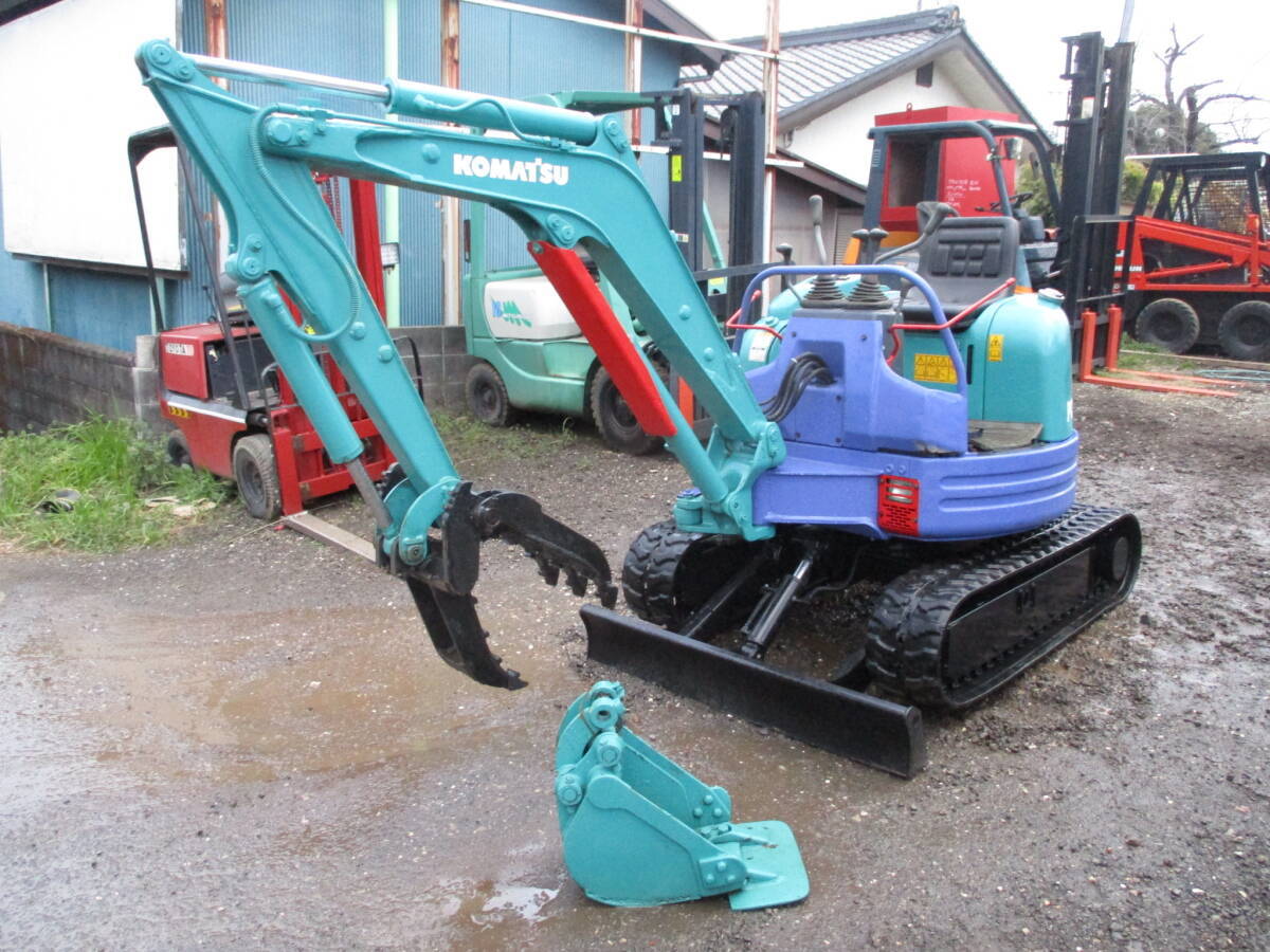 『重量1.6T』新品ハサミ付.ユンボ.コマツPC15FR.増速ペダル.店頭展示車☆全塗装 ●検索用.除雪機.油圧ショベル.ダンプ●下取り相談OK!拍卖