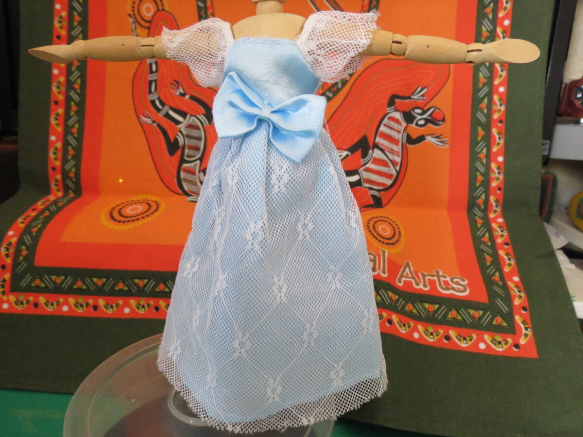 ◆1/6ドール服 リボンドレス(ブルー) 保管中古・現状品◆拍卖