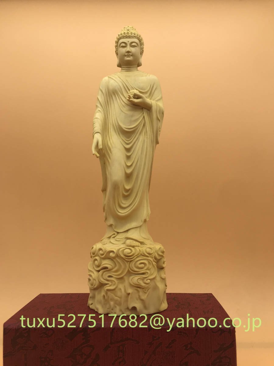 最新作 阿弥陀如来 阿弥陀如来立像 阿弥陀仏像 供養品 木製彫刻 仏壇仏像 風水 開運拍卖