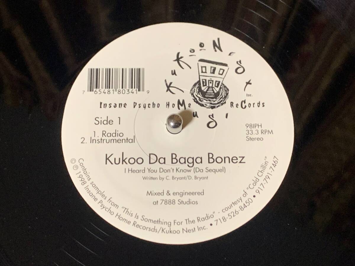 KUKOO DA BAGA BONEZ ♪I HEARD YOU DON'T KNOW US オリジナル 拍卖