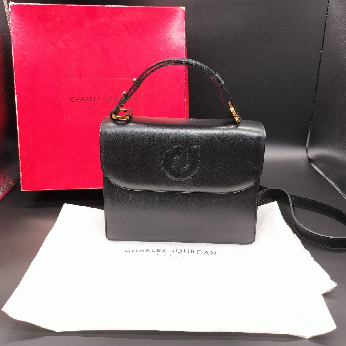 CHARLES JOURDAN シャルルジョルダン ハンドバッグ バッグ ス18拍卖
