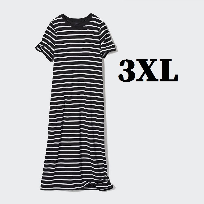 未使用 大きいサイズ 3XL◆エアリズムコットンブラワンピース◆Bo ワンピース ブラ付 ワンピース 4L 拍卖