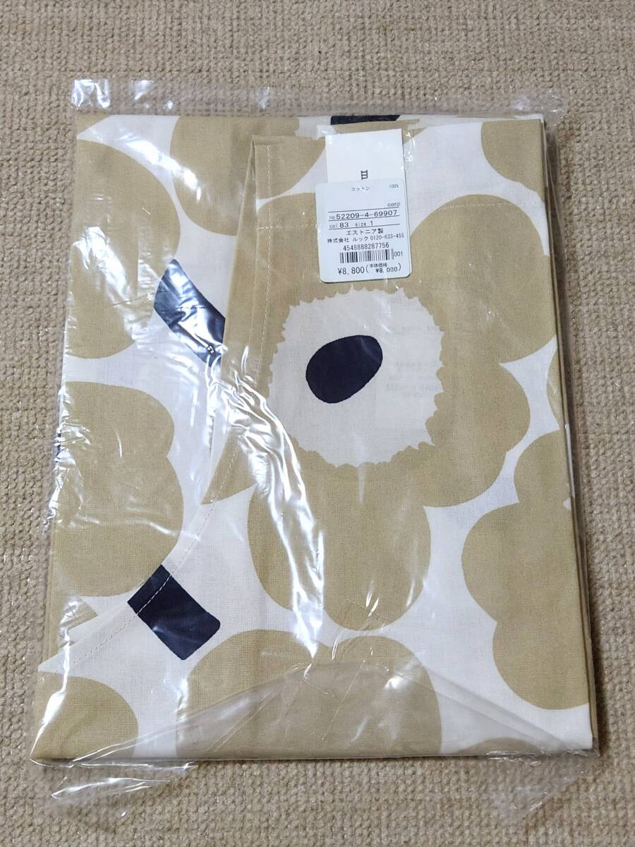 ☆全国送料無料☆新品未使用未開封marimekko Pieni Unikko ピエニウニッコ マリメッコエプロン ベージュ拍卖