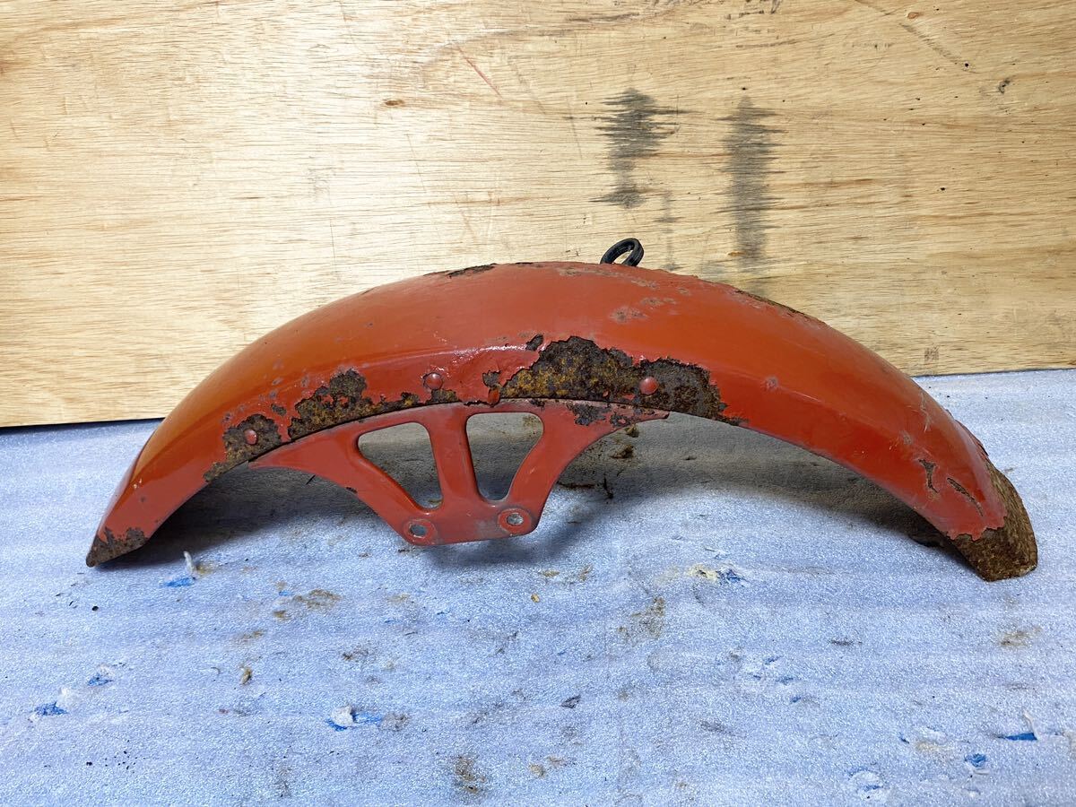 ドゥカティ 350XL パンタ 純正フロントフェンダー 鉄製 DUCATI CAGIVA PANTA カジバ 検(500SL 600TL ベベル MHR900 250 400SS)拍卖