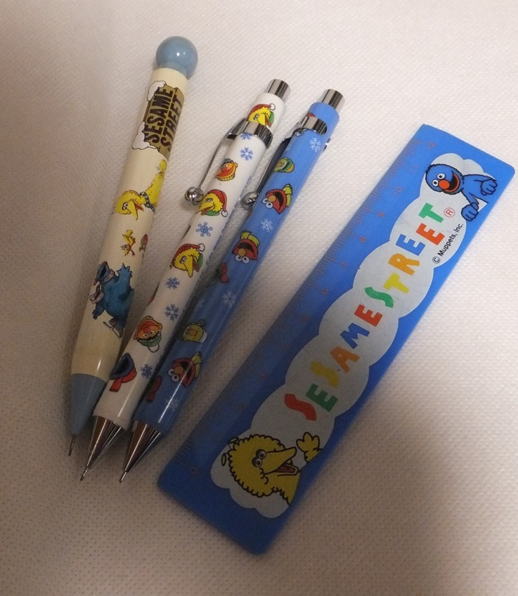 セサミストリート シャープペンシル 定規 ルーラー シャープペン拍卖