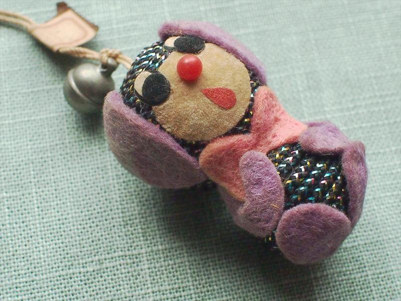 レトロビンテージ雑貨*面白顔のマスコット・子犬?☆人形おもちゃファンシーコレクション拍卖