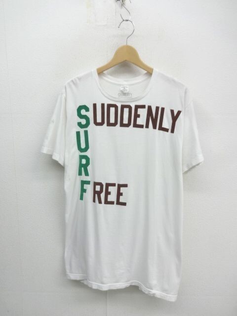 値下げ VKZ013★THE QUALITY MENDING MERONA ヴィンテージ加工Tシャツ★L★白拍卖