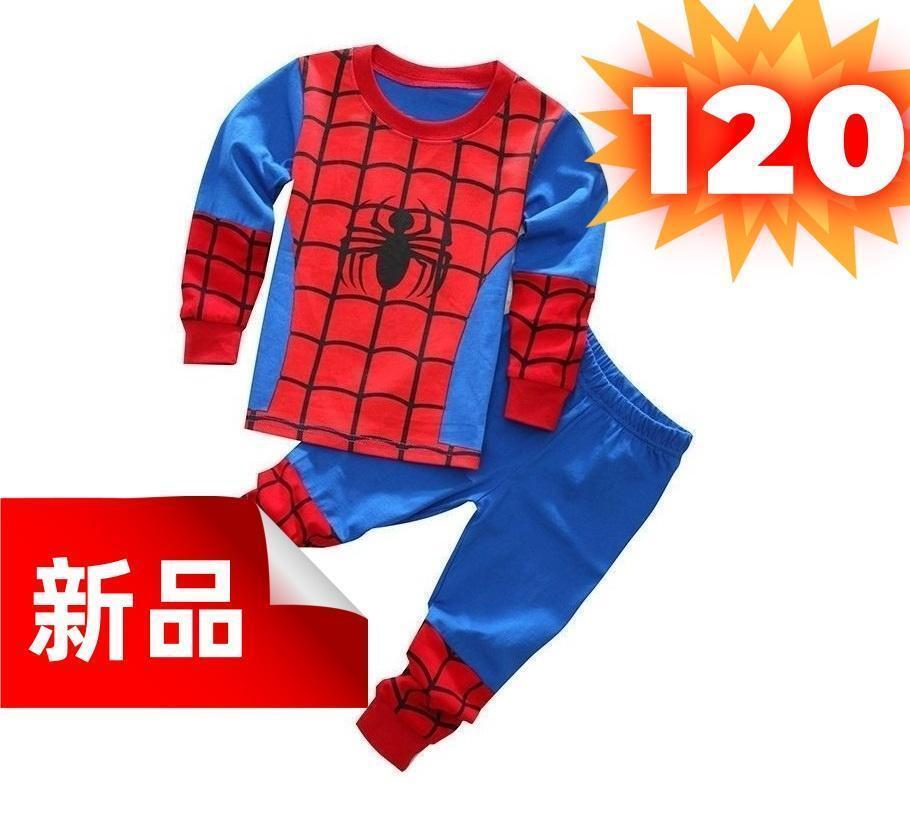 ★新品★スパイダーマン パジャマ キッズ 子供服 ジュニア 長袖 120cm拍卖