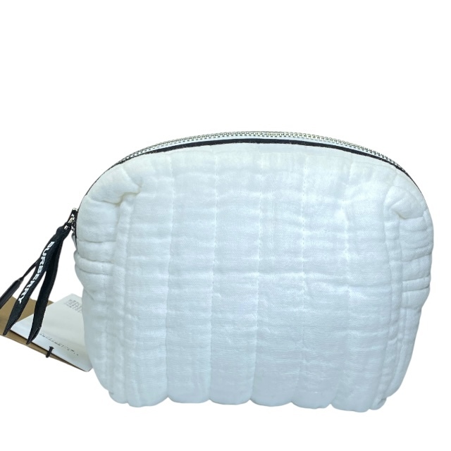 BURBERRY バーバリー ポーチ 小物入れ マルチポーチ 化粧ポーチ メイクポーチ コットン ホワイト 白拍卖