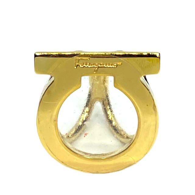 Salvatore Ferragamo フェラガモ スカーフリング リング ガンチーニ アクセサリー 小物 ロゴ GP ゴールド拍卖