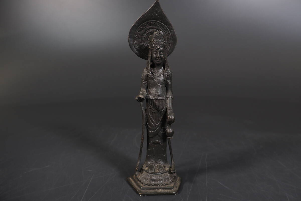 【和】(A525) 時代古作 古銅仏像 携帯仏 仏教美術 鋳物拍卖