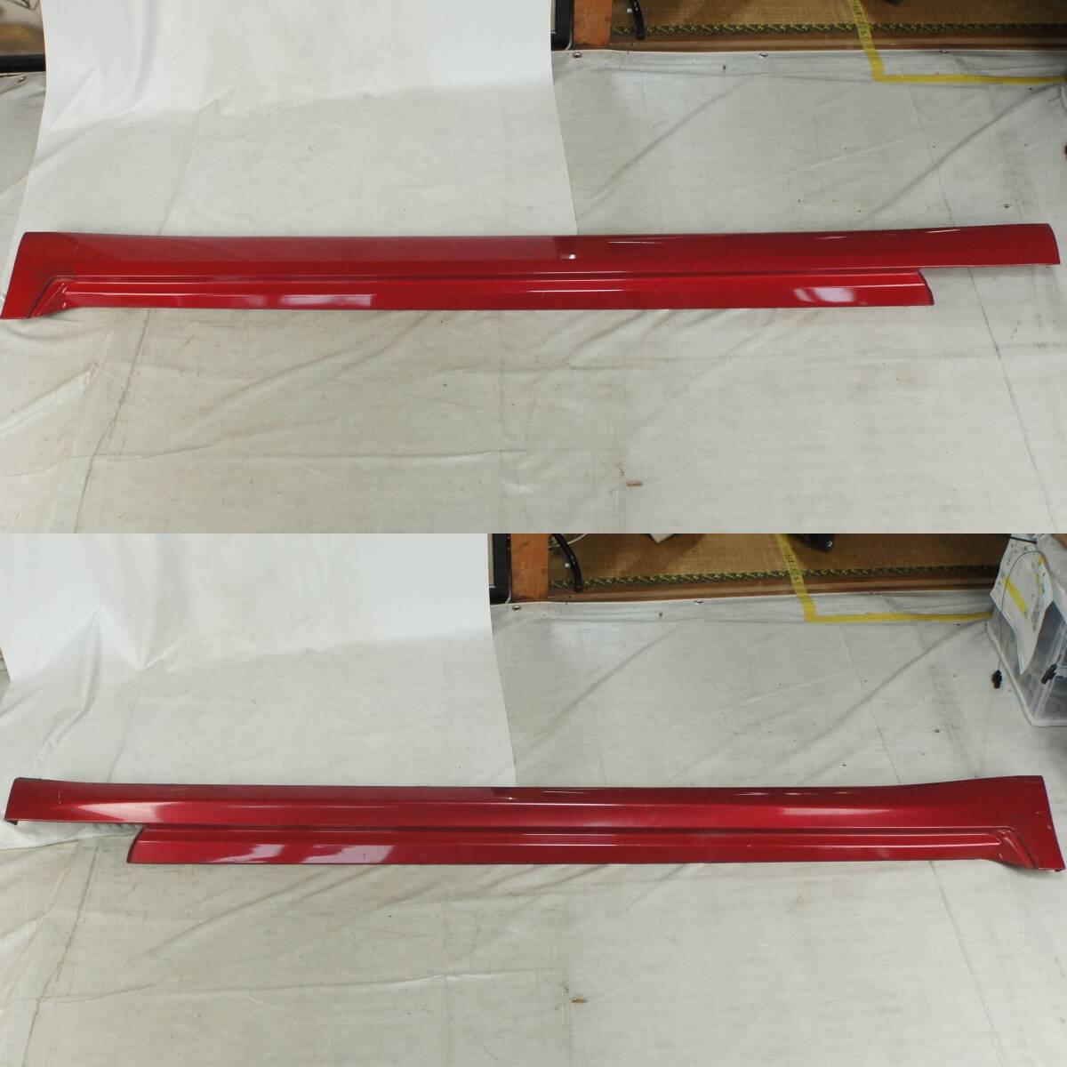 サイドステップ A51 クリムゾンレッド NV36 前期 スカイライン外し サイドスカート V36 日産 純正 参考 76850-JK12A 76851-JK12A @8443s拍卖